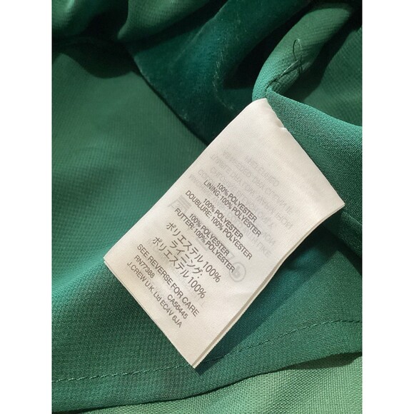 J. Crew Green Going Out Velvet Cami Tank Top Evergreen Ruffle 6 - Picture 7 of 7